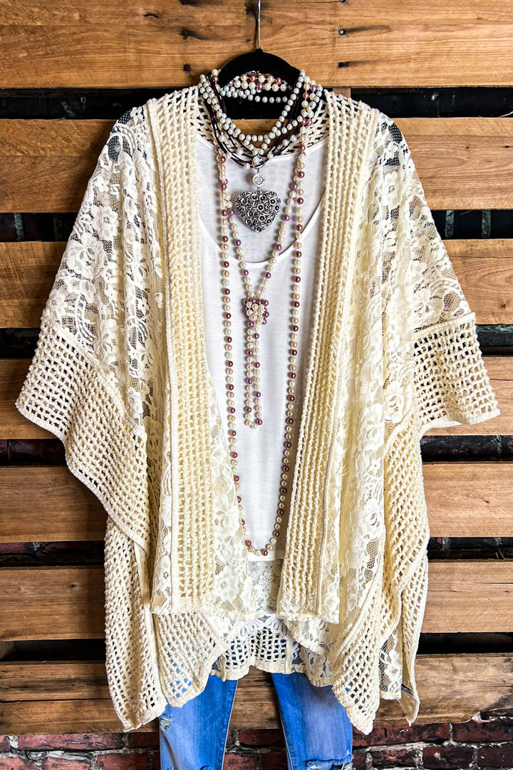 Made For The Moment Soft Cozy Kimono in Classic Cream