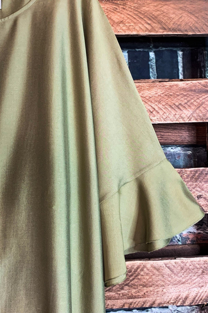 PASSIONATE SOUL TUNIC IN OLIVE-------SALE