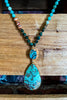 A TOUCH OF JOY MOCHA & GREEN NATURAL STONE NECKLACE
