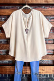 MY PERFECT DAY ASH TAUPE BLOUSE
