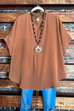 MY PERFECT DAY CAMEL BLOUSE
