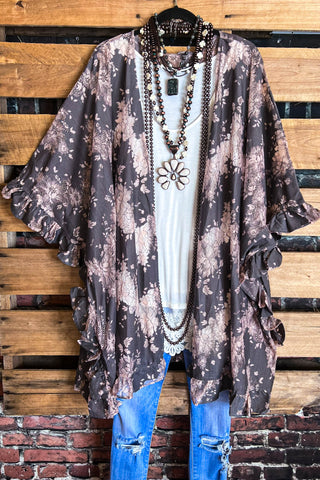 In The Best Way Fab Leopard & Roses Print Lace Cardigan