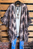 EVERYTHING YOU DO IS MAGIC LACE RUFFLE KIMONO IN MOCHA & MAUVE