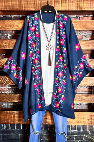 A WONDERFUL SURPRISE FLORAL TUNIC LAYERING DRESS IN MULTI-COLOR