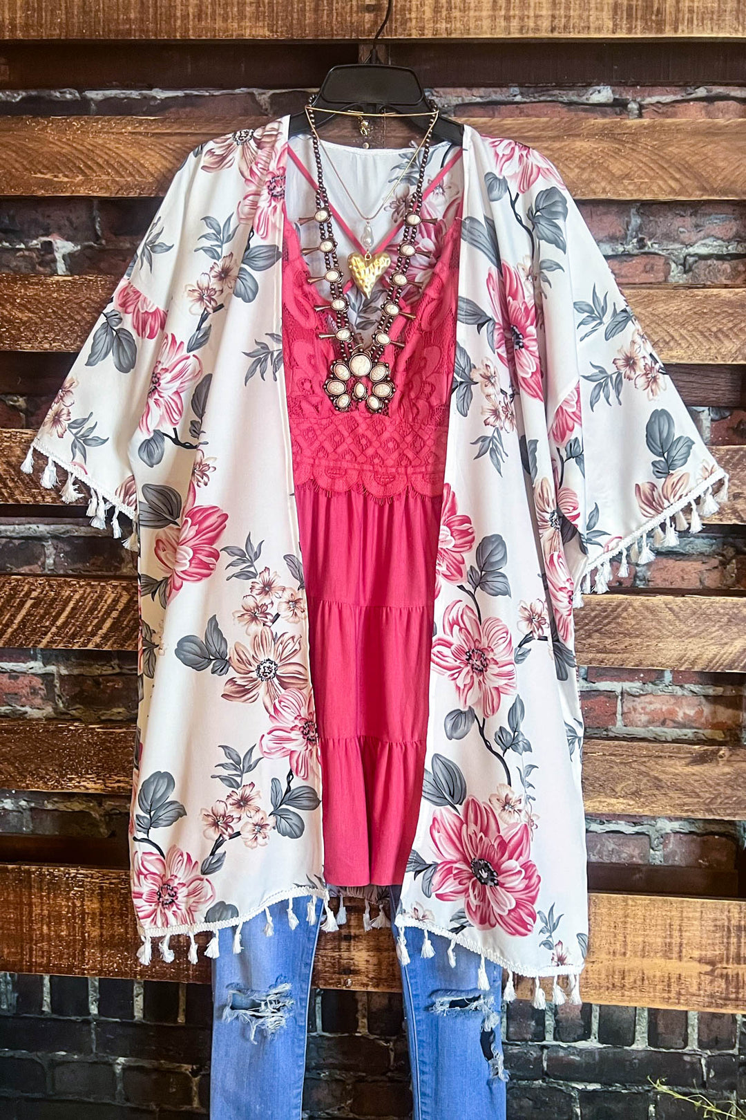 Blooming Grace Floral Kimono Multi-color