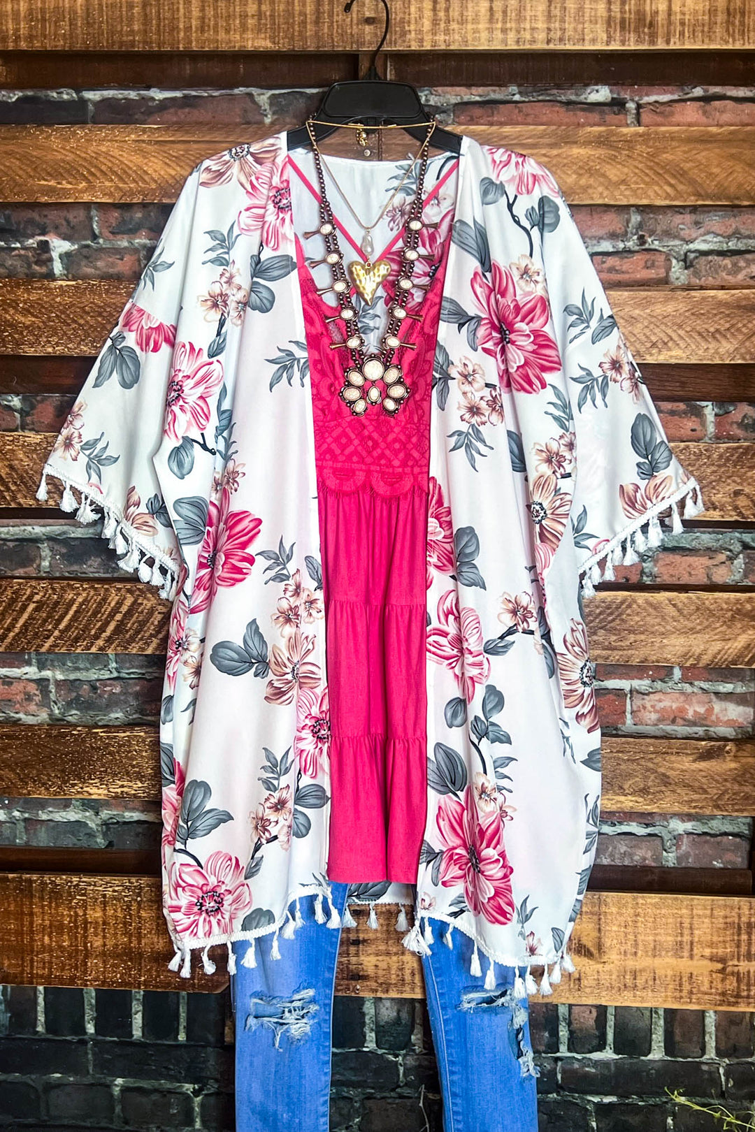 Blooming Grace Floral Kimono Multi-color