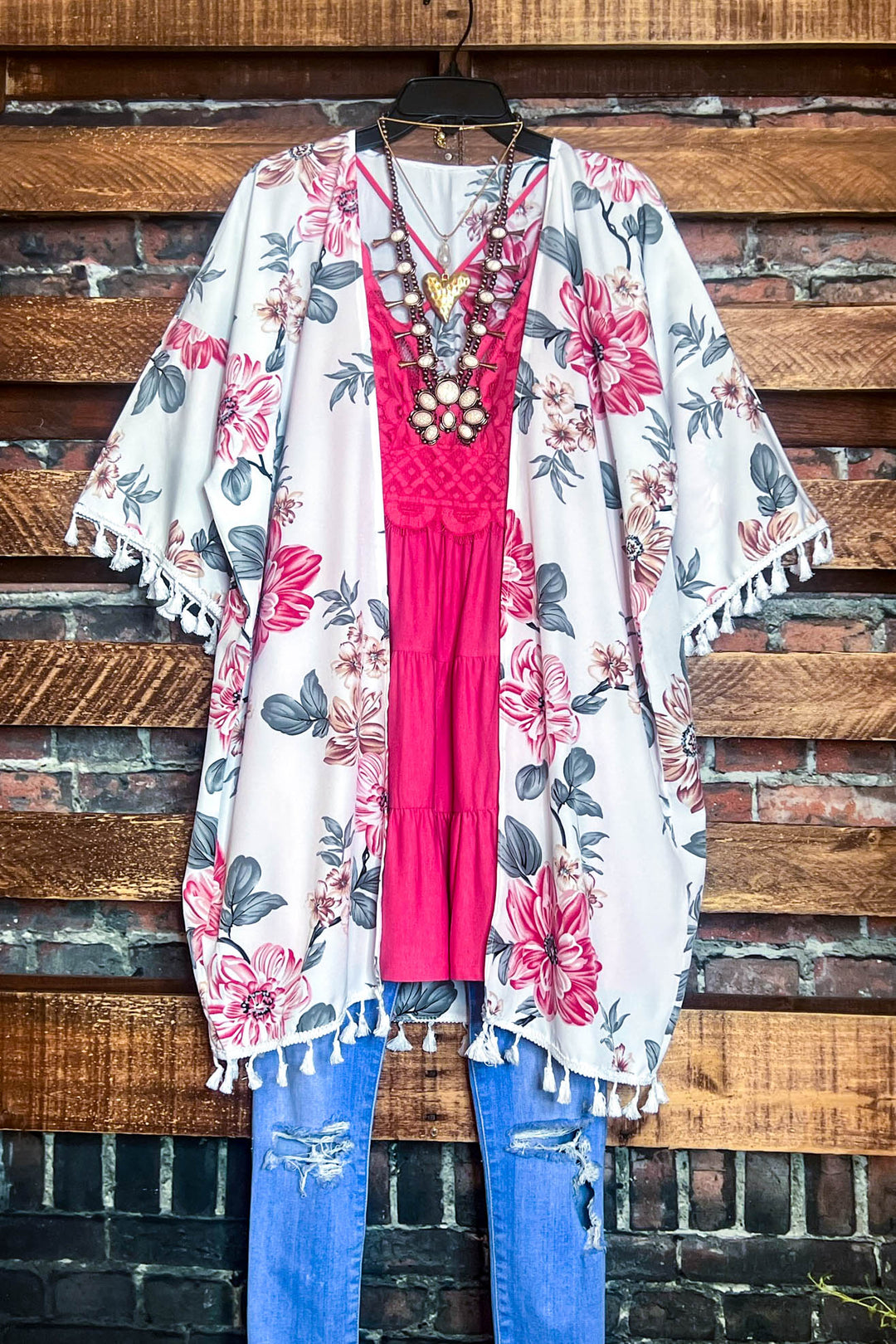 Blooming Grace Floral Kimono Multi-color