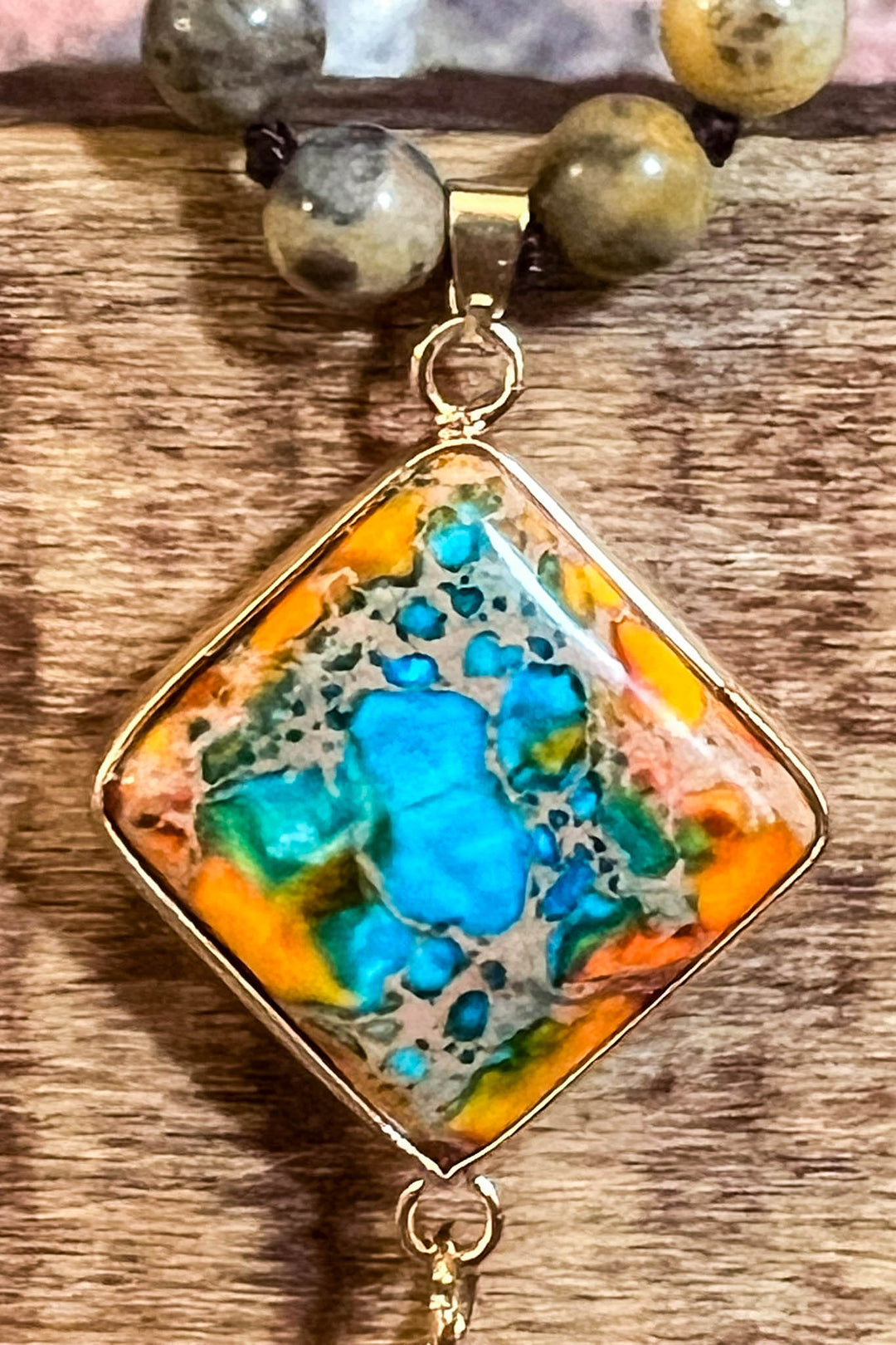 Queen Of Sea Multi-Color Natural Stone Necklace