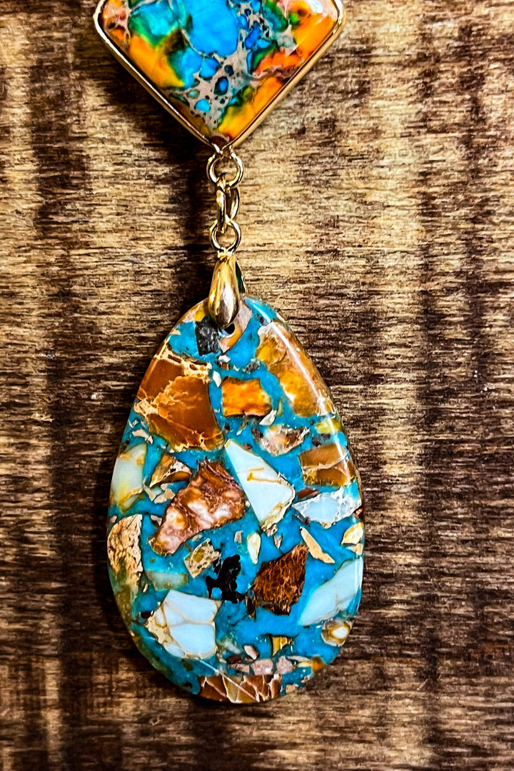 Queen Of Sea Multi-Color Natural Stone Necklace