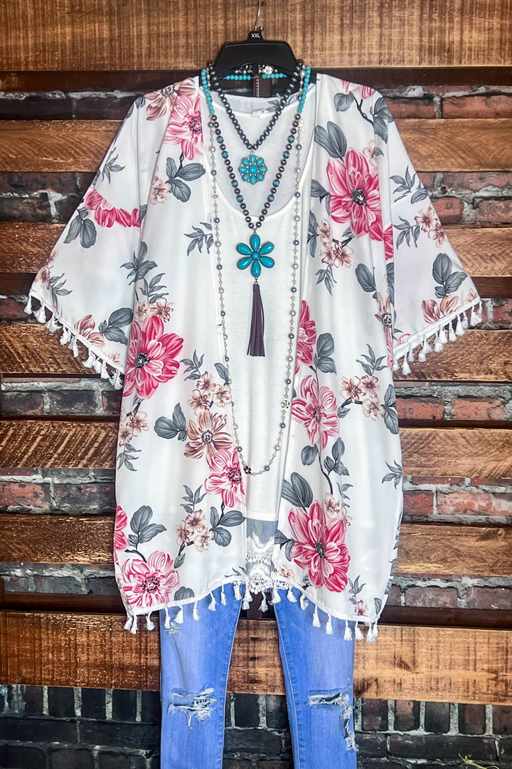 Blooming Grace Floral Kimono Multi-color