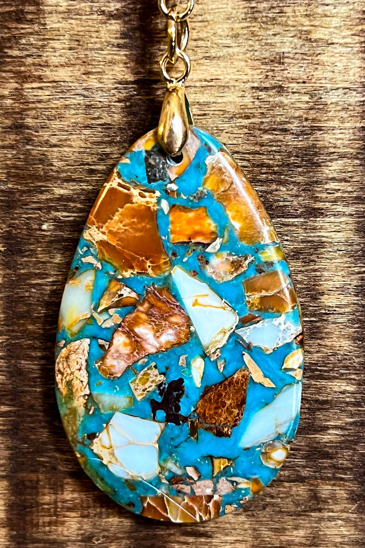 Queen Of Sea Multi-Color Natural Stone Necklace