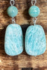 MY LUCK CHARM NATURAL STONE AMAZONITE EARRINGS