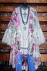 ALL THIS BEAUTY ROSES LACE CARDIGAN DUSTER IN IVORY & MULTI-COLOR