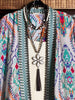 BOHEMIAN VACATION VIBES MAXI KIMONO IN Multi-Color