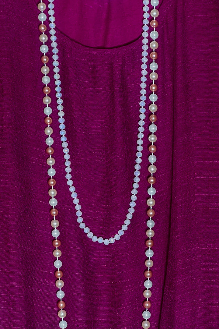 14-26 Size - Weekend Boho Comfy Swing Dress in Crimson----------Sale