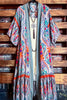 BOHEMIAN VACATION VIBES MAXI KIMONO IN Multi-Color