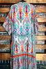 BOHEMIAN VACATION VIBES MAXI KIMONO IN Multi-Color