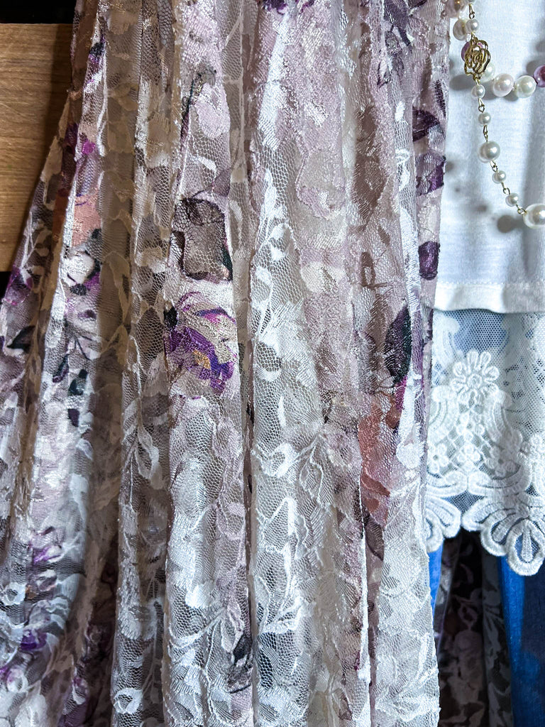 NEVER OUT OF STYLE DENIM AND ROSES LACE