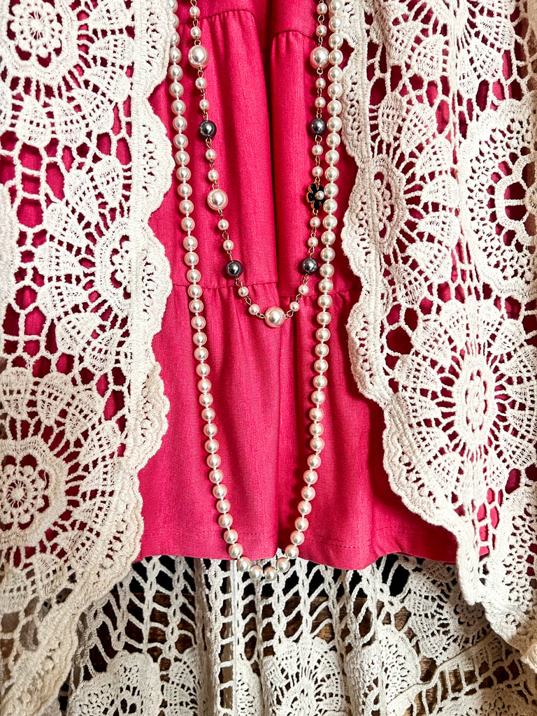 MADE TO PERFECTION CROCHET CARDIGAN NATURAL