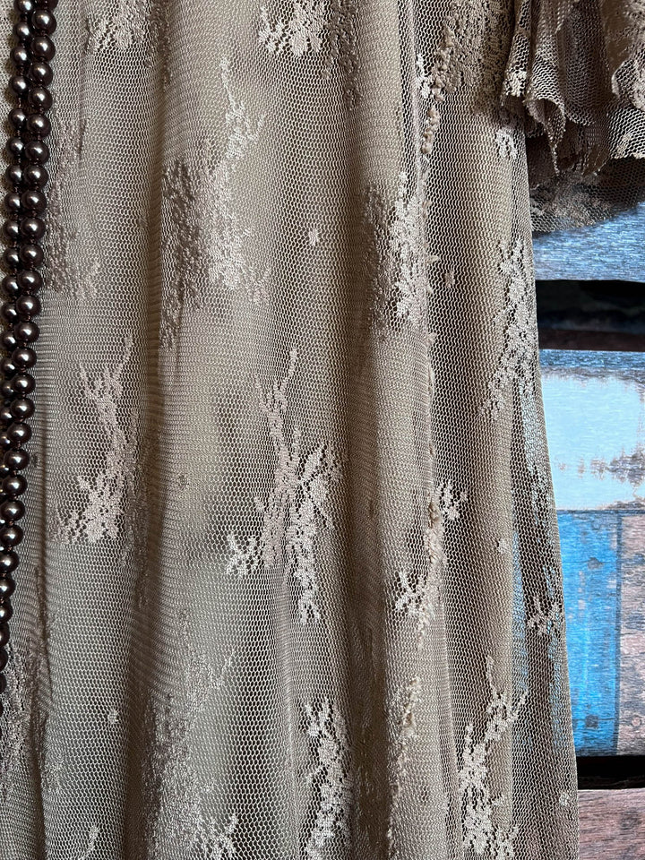 Moments To Treasure Mocha Lace Dress