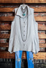 ALL ABOUT YOU 100% COTTON SHIRT TUNIC IN GRAY