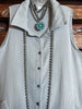 ALL ABOUT YOU 100% COTTON SHIRT TUNIC IN GRAY