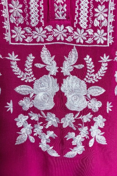 GRACEFUL MOVEMENTS PINK EMBROIDERED TOP