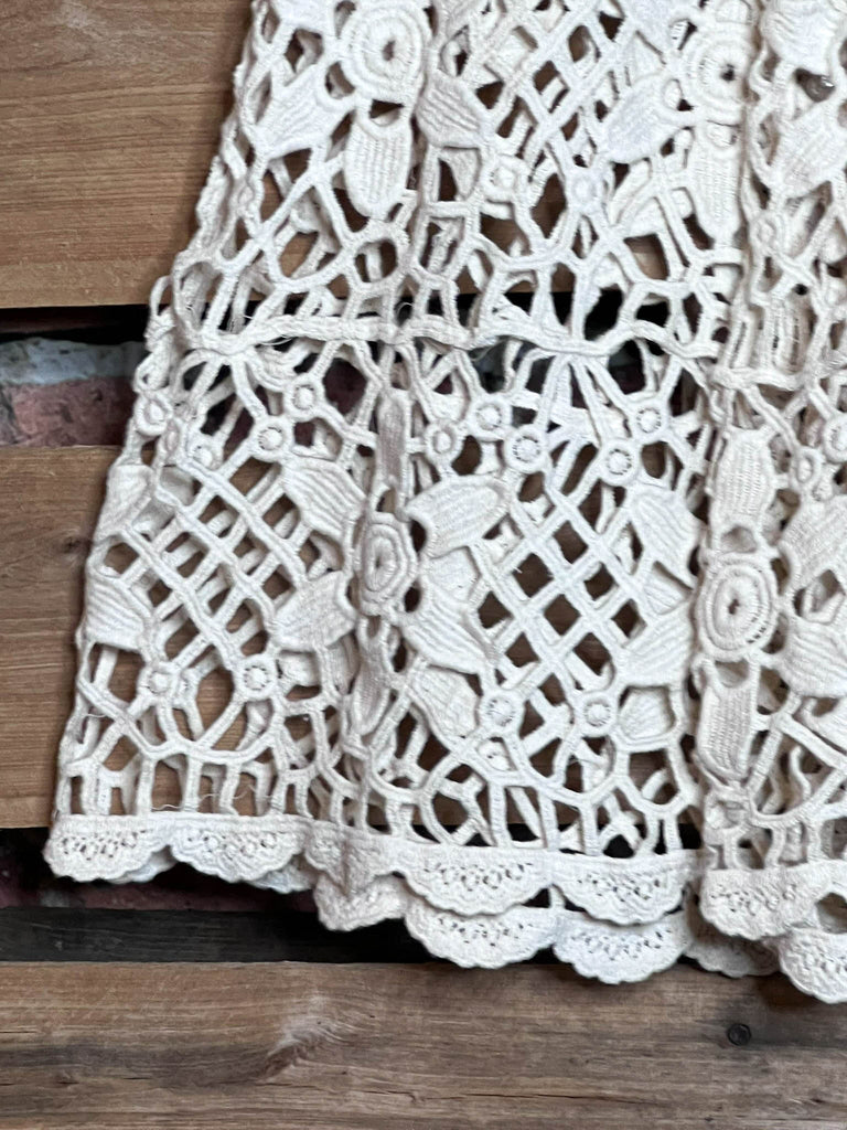 Oh My Darling 100% Cotton Crochet Tunic in Natural Beige