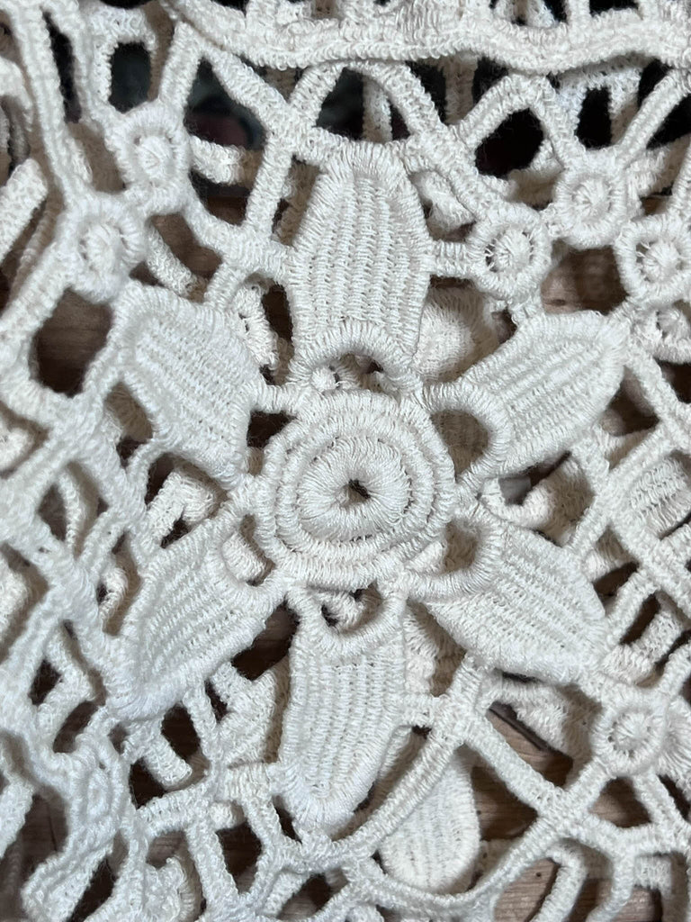 Oh My Darling 100% Cotton Crochet Tunic in Natural Beige