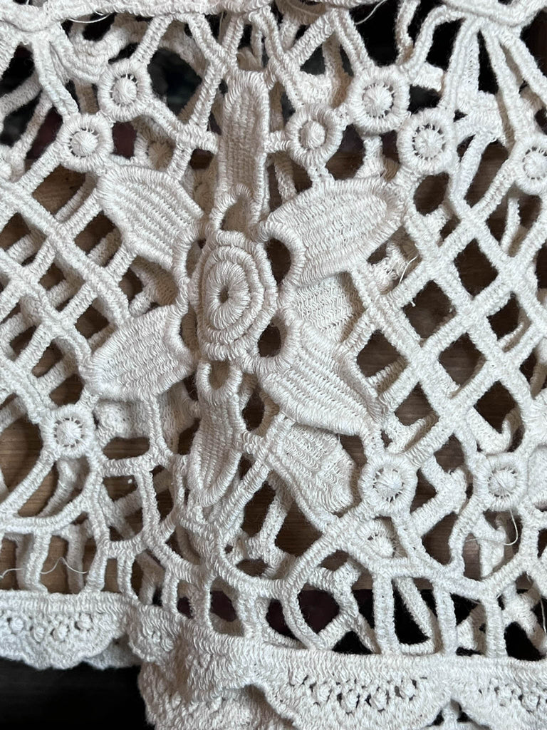 Oh My Darling 100% Cotton Crochet Tunic in Natural Beige