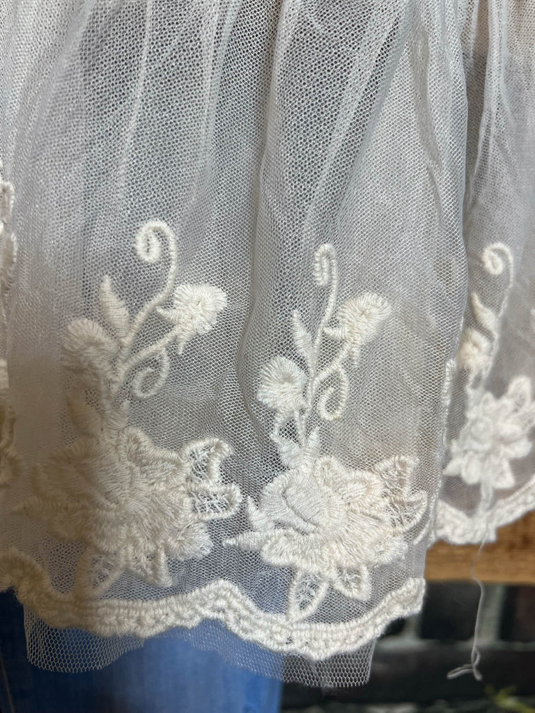 ALWAYS MY SWEETEST LOVE LACE AND CROCHET VEST IN BEIGE
