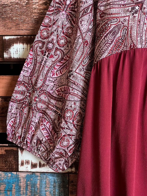 12-24 Size -Top in Rust & Multi --------Sale