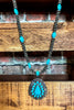Countryside Vintage-Inspired  Necklace in Turquoise