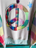 Free Spirit Comfy Soft Sweatshirt Peace & Love In Mint & Multi-Color