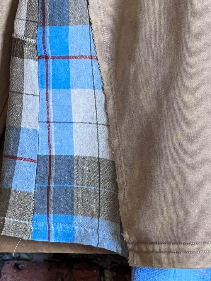 Easy Comfort 100% Cotton Sweatshirt In Taupe Natural