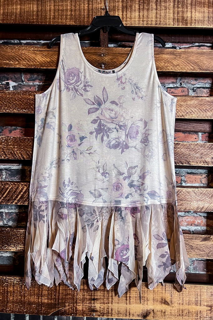 A WONDERFUL SURPRISE FLORAL LAYERING TUNIC IN MULTI-COLOR