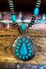 Countryside Vintage-Inspired  Necklace in Turquoise