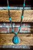 Countryside Vintage-Inspired  Necklace in Turquoise
