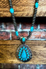 Countryside Vintage-Inspired  Necklace in Turquoise