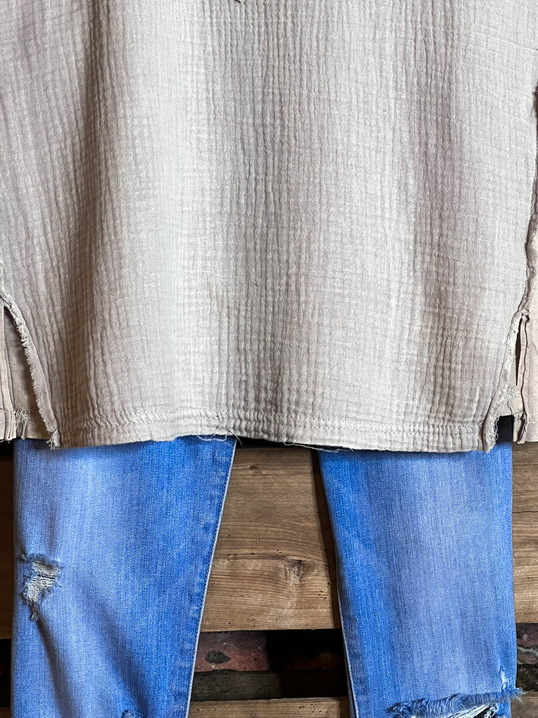 KEEP THINGS SIMPLE 100% COTTON IN GRAY