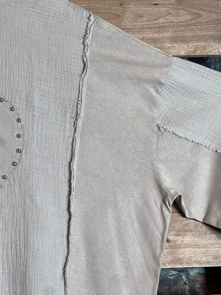 KEEP THINGS SIMPLE 100% COTTON IN GRAY