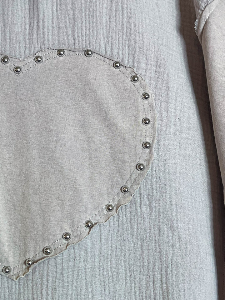 KEEP THINGS SIMPLE 100% COTTON IN GRAY