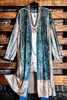 JOY OF BEAUTY STUNNING VELVET JACKET OVERSIZED IN BLUE DENIM