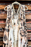 BEAUTY AND STYLE LACE VEST IN LEOPARD PRINT
