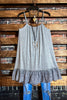SO THIS IS LOVE LACE SLIP DRESS EXTENDER IN GRAY