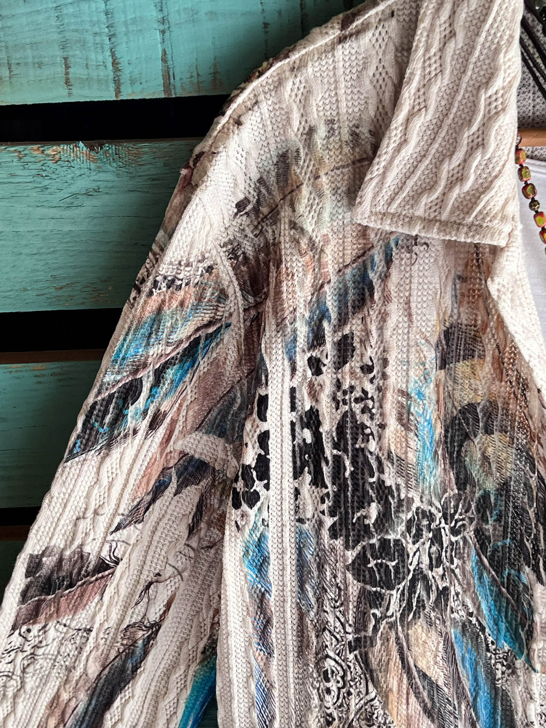 FEATHER WONDER PARADISE LACE JACKET IN MULTI-COLOR