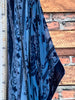 LA VIE BOHEME NAVY BLUE VELVET BURNOUT KIMONO