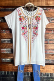 MAYBE IT WAS MAGIC EMBROIDERED TUNIC IN IVORY