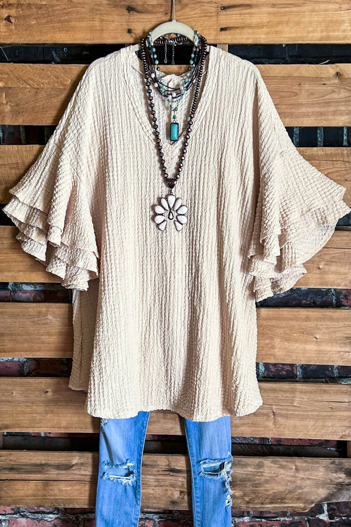 There's Always Hope Tie Dye Tunic in Beige