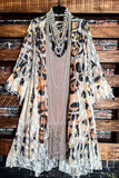 IRRESISTIBLE CHARM LACE CARDIGAN IN MULTI-COLOR & LEOPARD